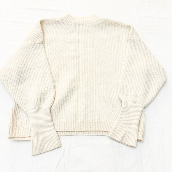 The Kooples Wool Long Sleeve Sweater Black Studded Trim Size 3 L - Picture 2 of 7